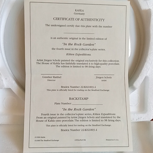 The Bradford Exchange Porcelain Plates (3 Plates) - Picture 4 of 13